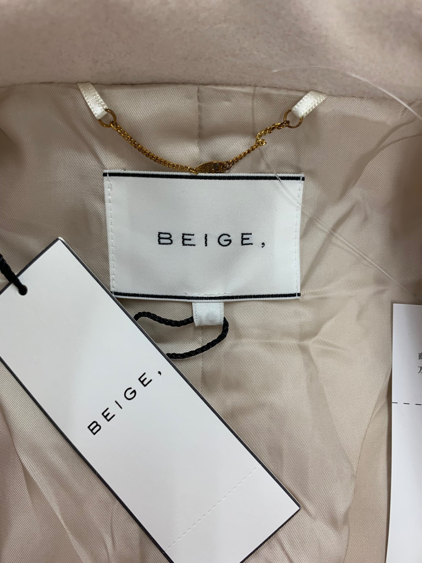 ベイジ COCWNW0505 チェスターコート 4 ベージュ ウール IT6XCG52AWAO