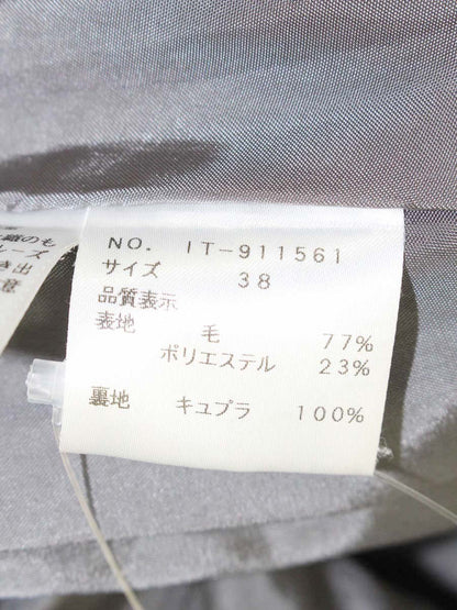 エムズグレイシー 911561 ワンピース 38 グレー ウール混 袖フリル IT4X0ZM0HEK3 【SALE】