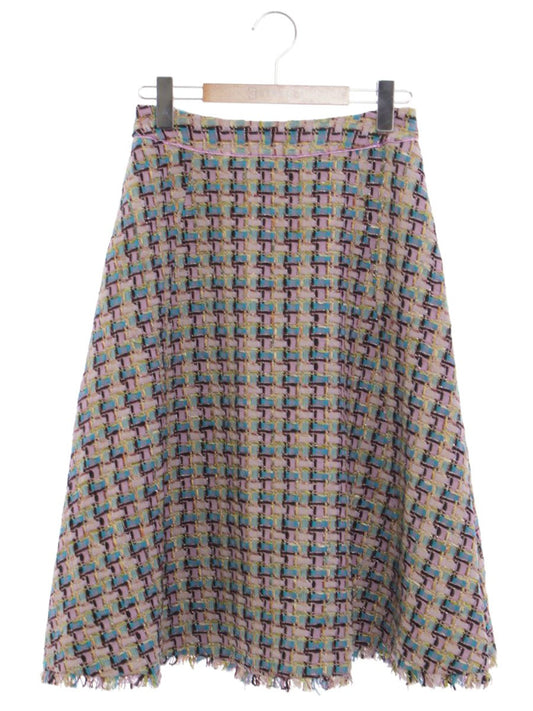 チェスティ 11M703 スカート 0 マルチカラー 編込み調 フレア IT2POLIYDLHS