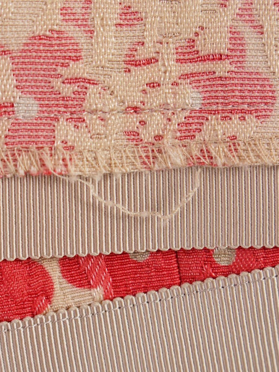 エムズグレイシー 111706 ワンピース 36 ベージュ/ピンク フラワーモチーフ リボン ITGE7WWKP9QC