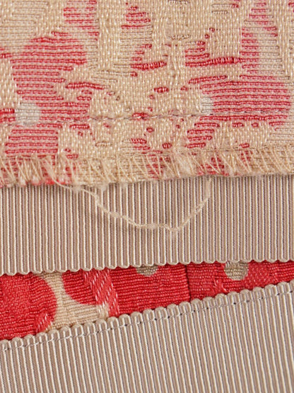 エムズグレイシー 111706 ワンピース 36 ベージュ/ピンク フラワーモチーフ リボン ITGE7WWKP9QC