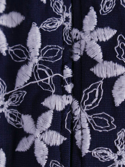 トッカ COPTOHM0360 ワンピース 0 ネイビー フラワー刺繍 ITYHK58L5R2O