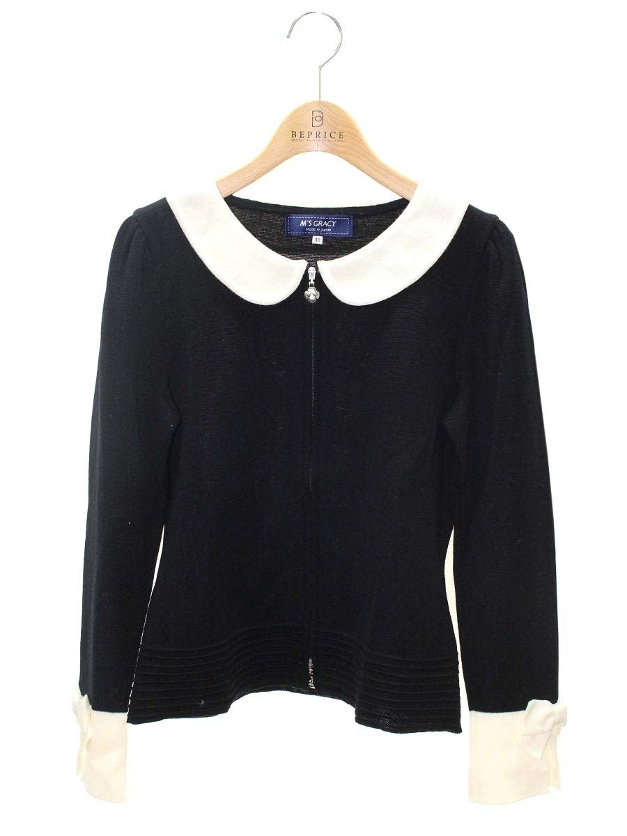 M's GRACY エムズグレイシー リボンxフラワーモチーフ付き