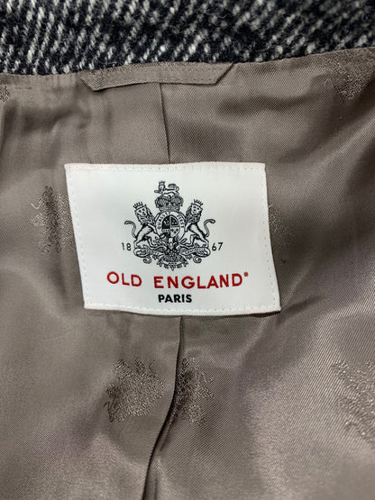 オールドイングランド 59505321 チェスターコート 38 ブラック ツイードカルゼ ITYJZVB5VO66