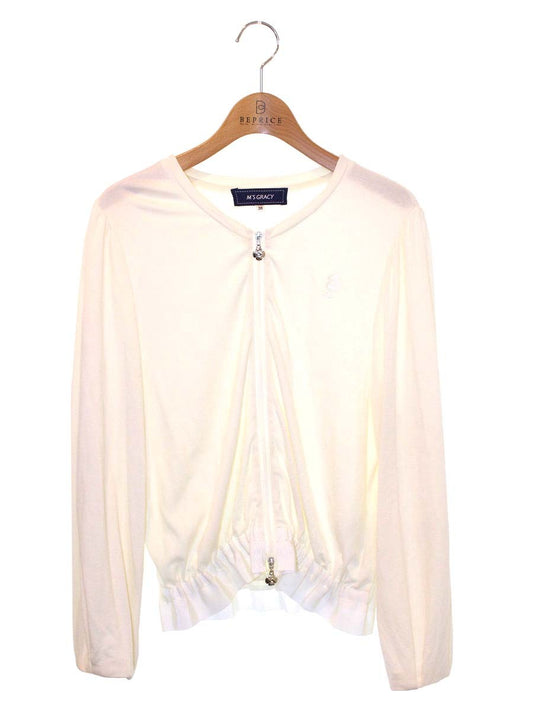 エムズグレイシー Cut sew Blouson 915316 ジャケット 38 ホワイト ITGCATSFU4C2