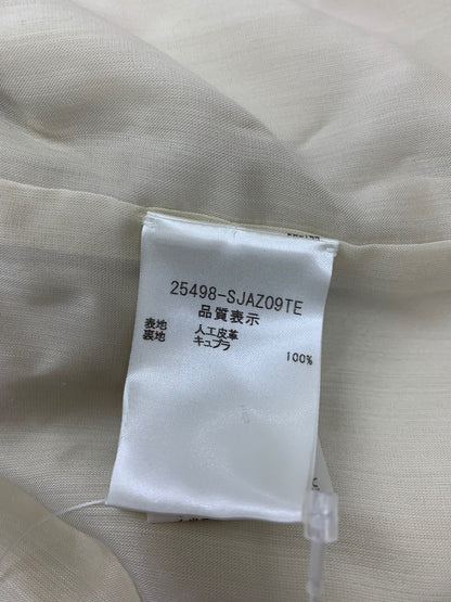 フォクシーブティック 25498 ジャケット 38 ベージュ フェイクレザー IT3N69SEE0XE