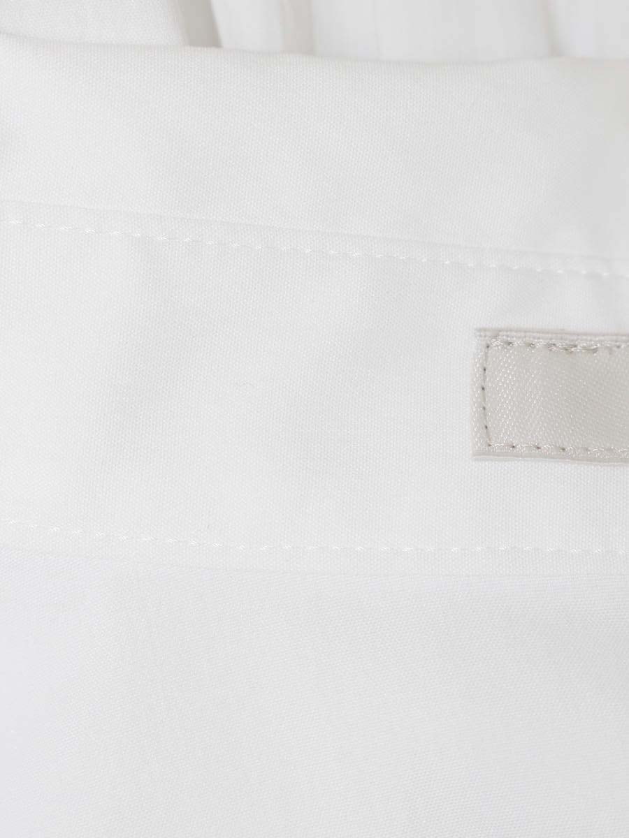 エポカ M5M06-217-01 シャツ 40 ホワイト ブラウス ペプラム ITFULO907H7G