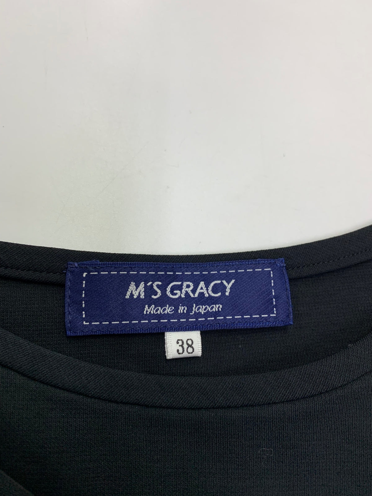 エムズグレイシー 515335 Tシャツ 38 ブラック フラワーモチーフ スパンコール IT96GQKBXSQY