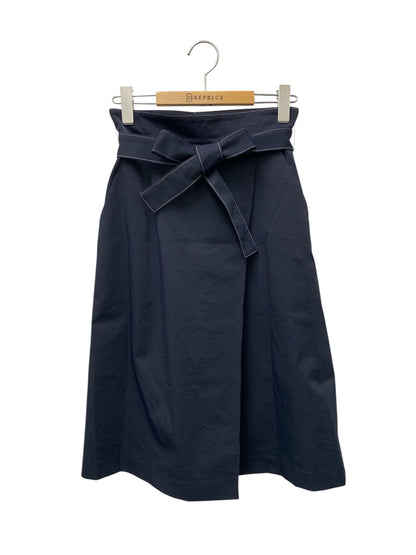 エムズグレイシー Ribboned  Semi Tight Skirt 917307 スカート 36 ネイビー ITEO4PFYJ97O