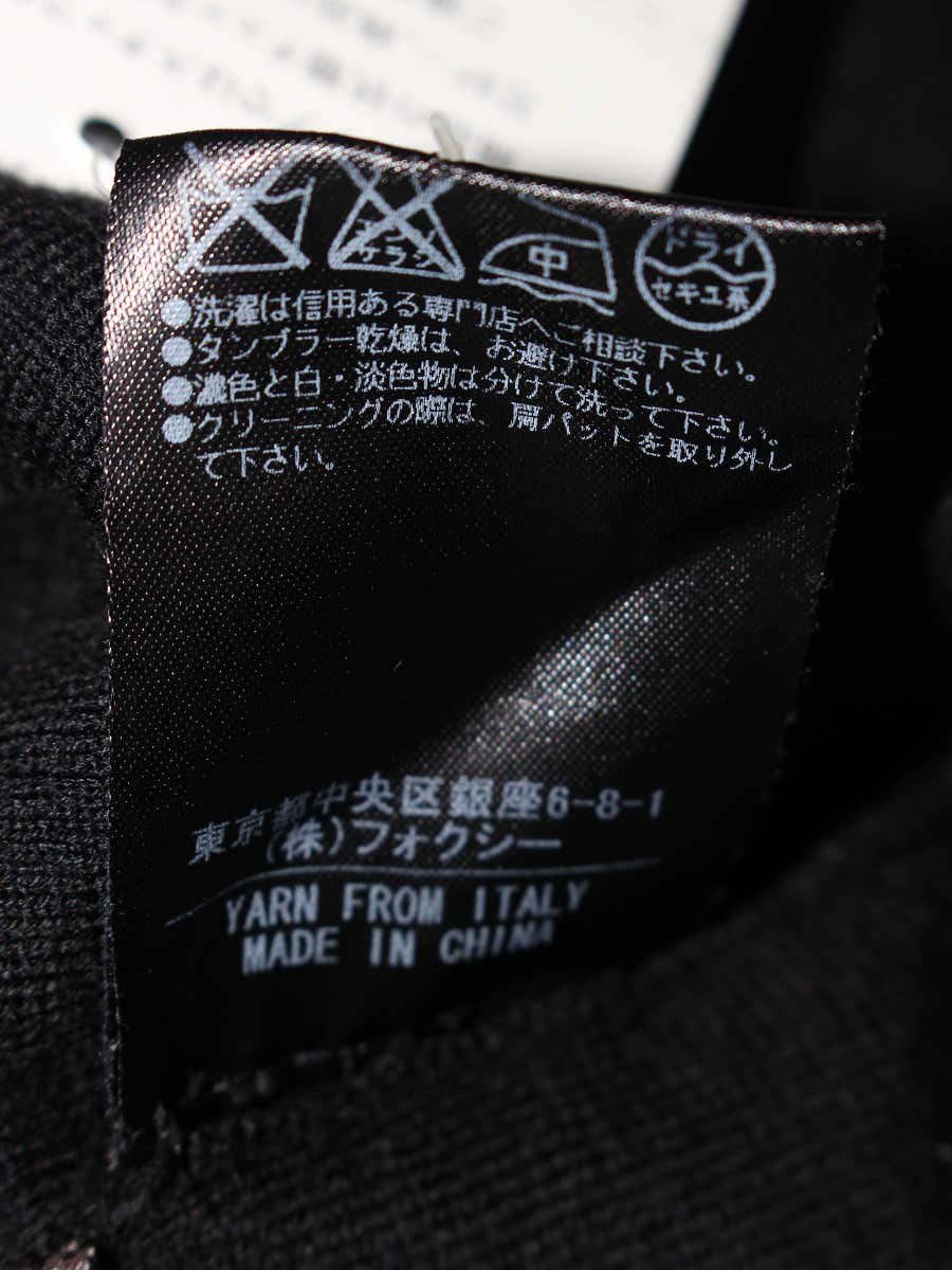 フォクシーブティック Kint Tops 30525 ニットトップス 38 ブラック ITU5089Z1PJA