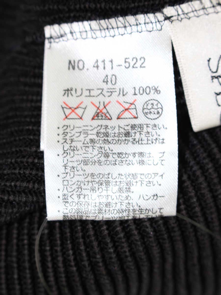 スペッチオ 411-522 ワンピース 40 ブラック シャトルプリーツ ITAEWS7EW7WG