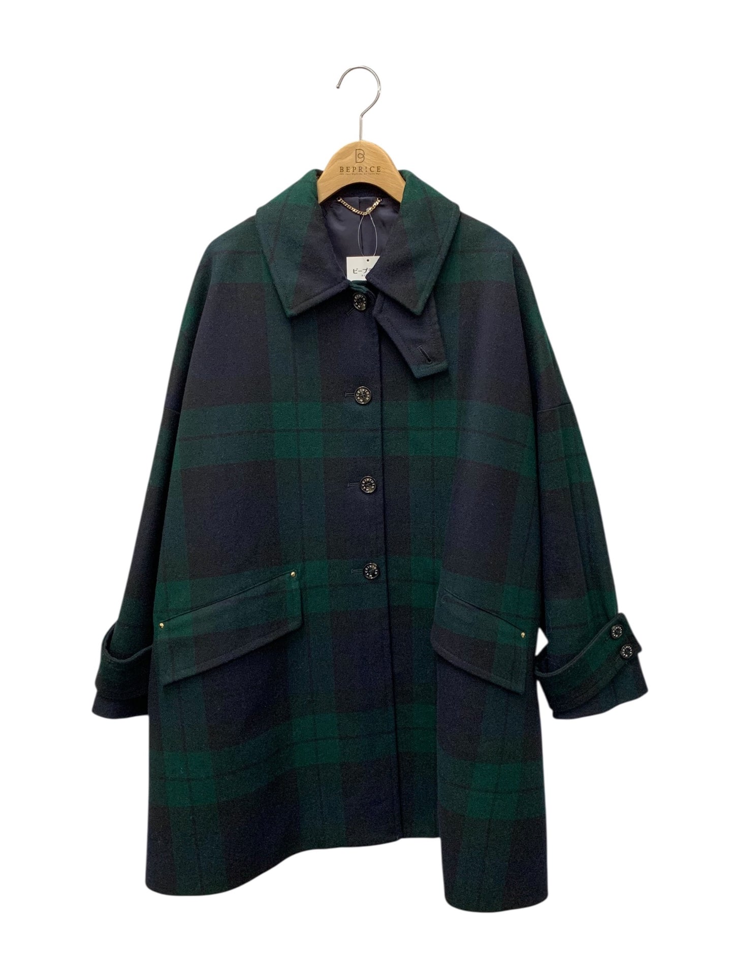 マッキントッシュ HUMBIE ハンビー L212MO1007FSAFB コート 6 グリーン ブルゾン チェック ITBJS2PFG5ES