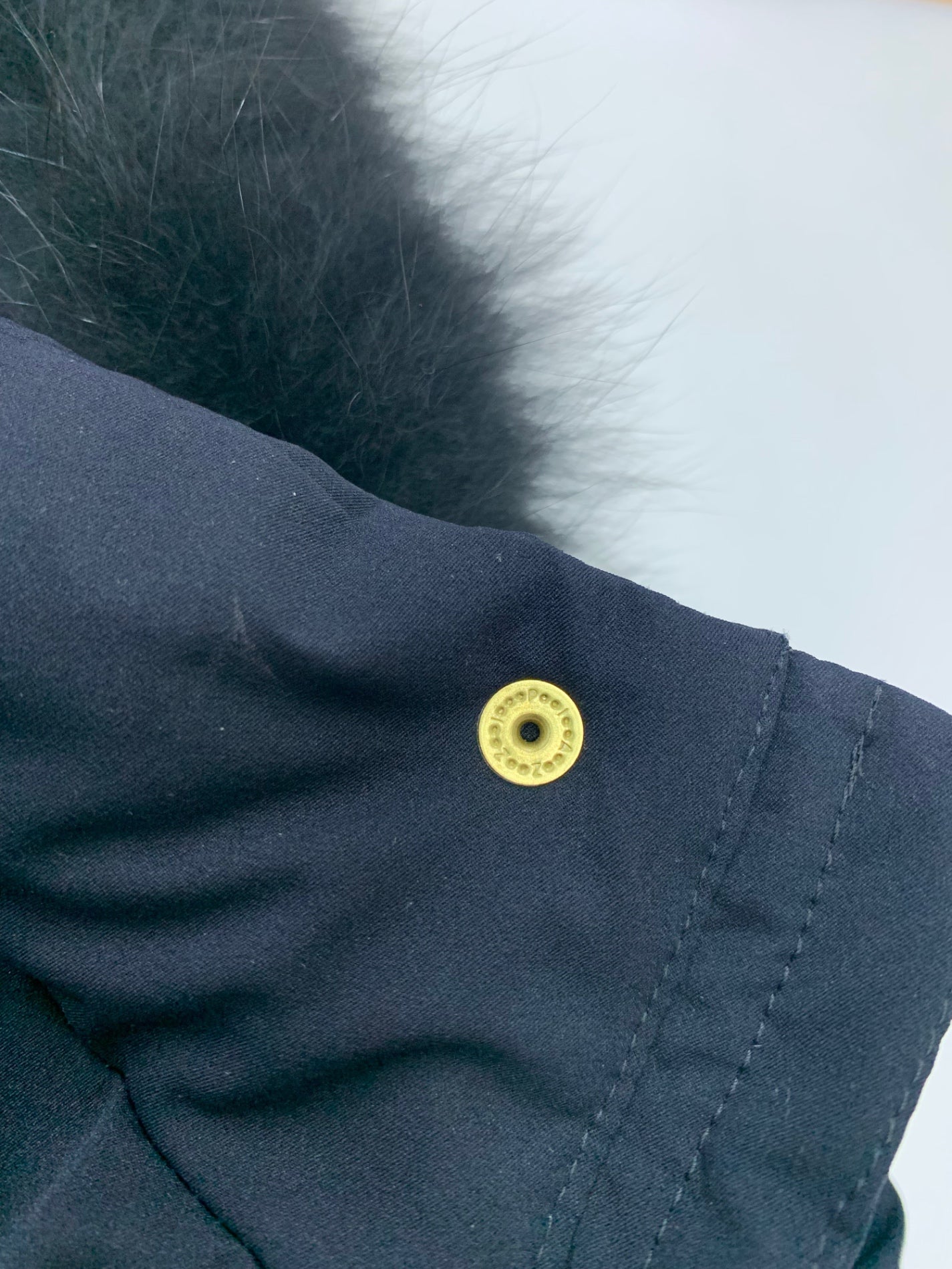 デミルクスビームス FOXファーフードダウン 68-19-0169-286 36 ネイビー ITR1K027ECKM