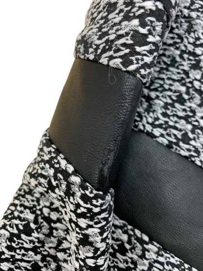 アディアム 34267 ワンピース 4 ブラック ツイード Vネック ITHIWDMOIZQI