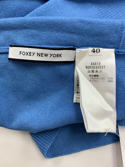 フォクシーニューヨーク Cardigan Logan 44419 カーディガン 40 ブルー IT4HFFOQFFVG