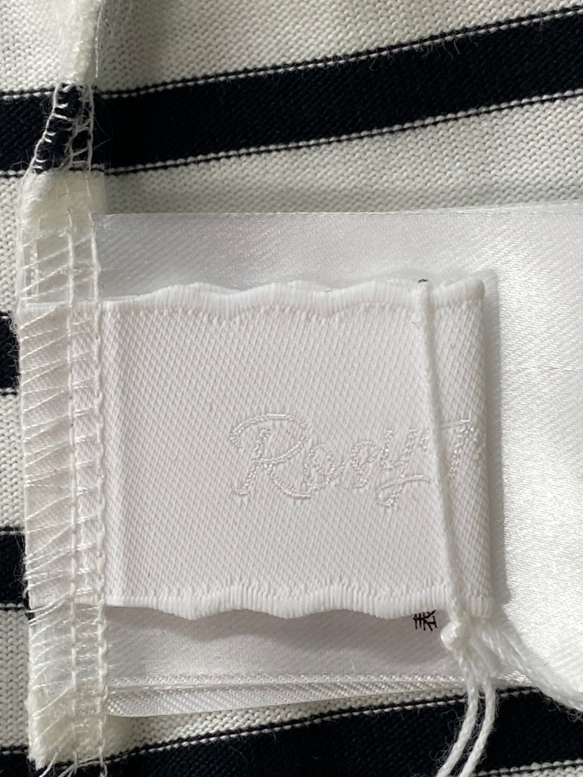 ロージーモンスター fish shell button border tops RMTB-1525S カットソー F ブラック/ホワイト 25ss ITHM44CHYEZS