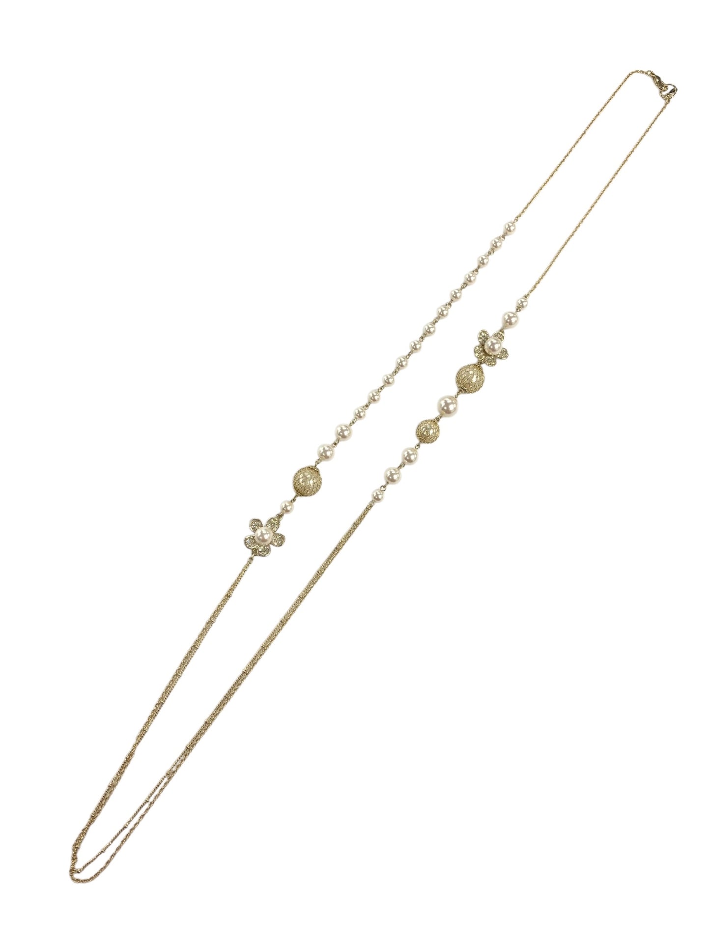 ルネ ネックレス ゴールド パール フラワー ビジュー ITDSAAG3HMW0