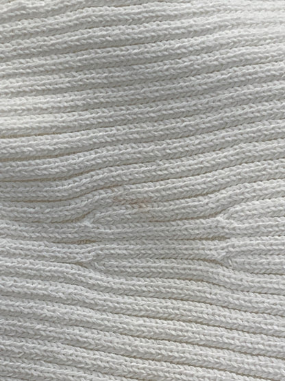 ヨリ コットン刺繍カラーニット YR31-24040SP ニット セーター F ホワイト ITLBVZ9KGZF4