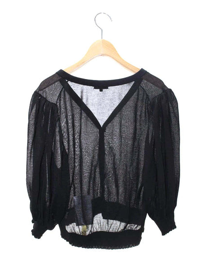 トゥービーシック W5F07-156-09 カーディガン 42 ブラック パフスリーブ IT7DP0262F9K 【SALE】