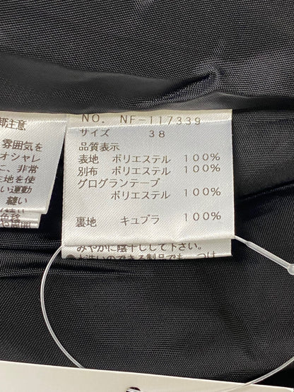 エムズグレイシー 117339 スカート 38 ブラック フラワーモチーフ ITH9R3X6XZTA