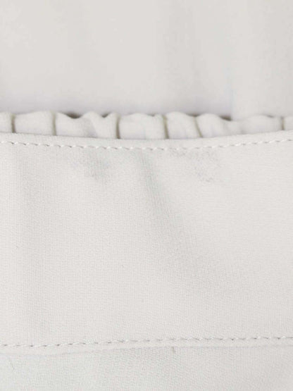 エムズグレイシー シンプルクロップドパンツ 316107 パンツ 38 ベージュ センタープレスパンツ パール 裾スリット IT0NJFGMCOCX