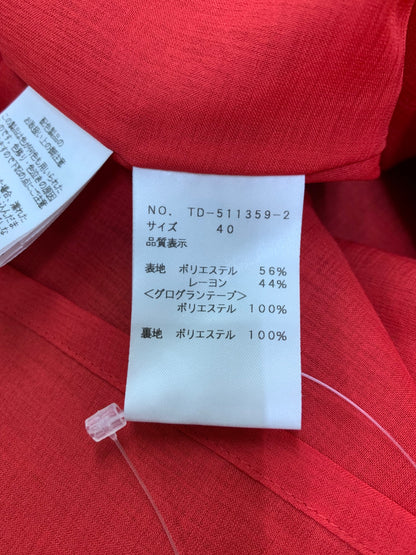 エムズグレイシー フクレジャガードチェックドレス 511359 ワンピース 40 レッド ITKCUKZ4R1LZ