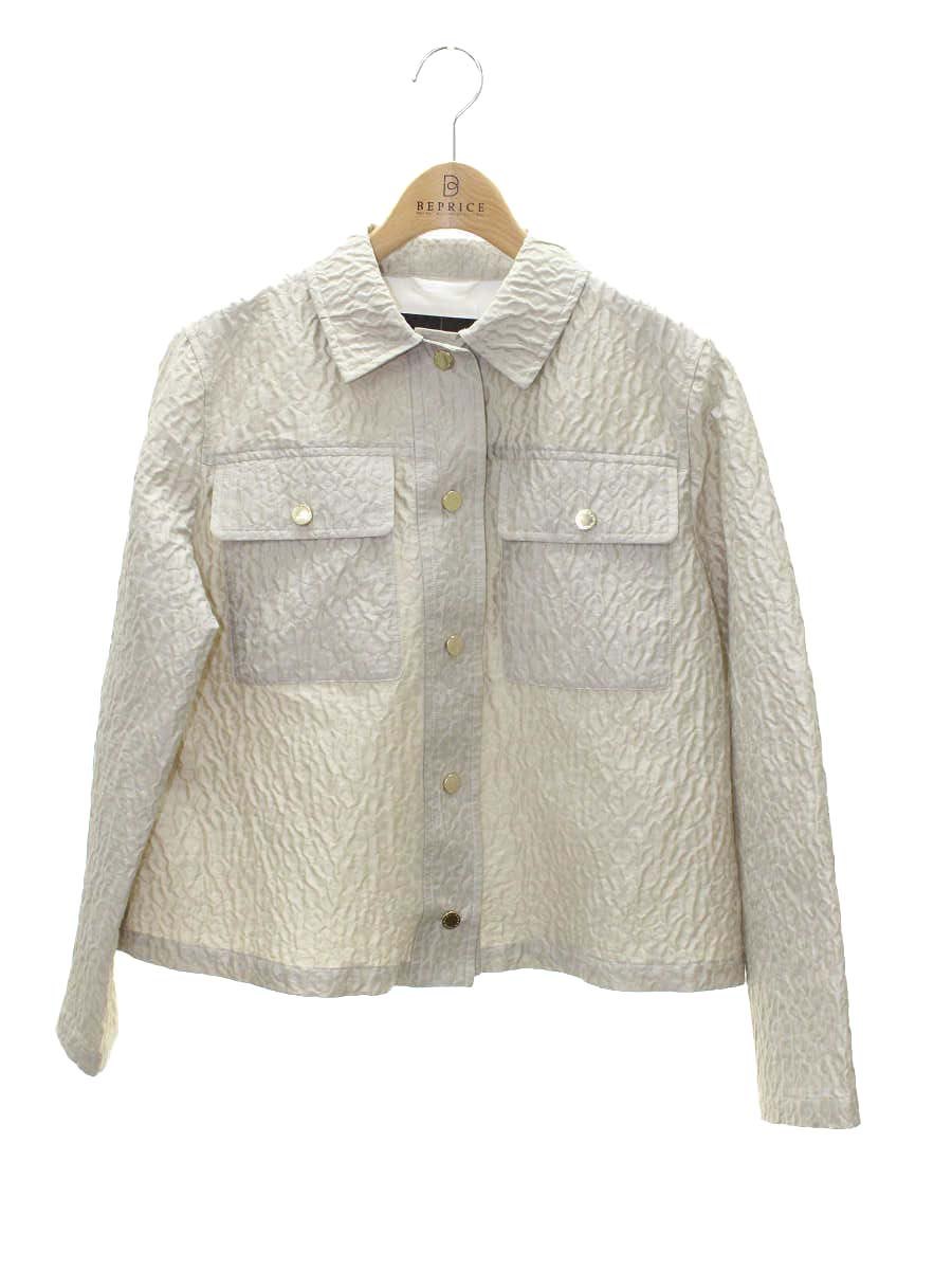 マッキントッシュロンドン G5E01-541-40 ブルゾン 38 ベージュ フラワーモチーフ エンボス ITZ6M7QG8RIW 【SALE】