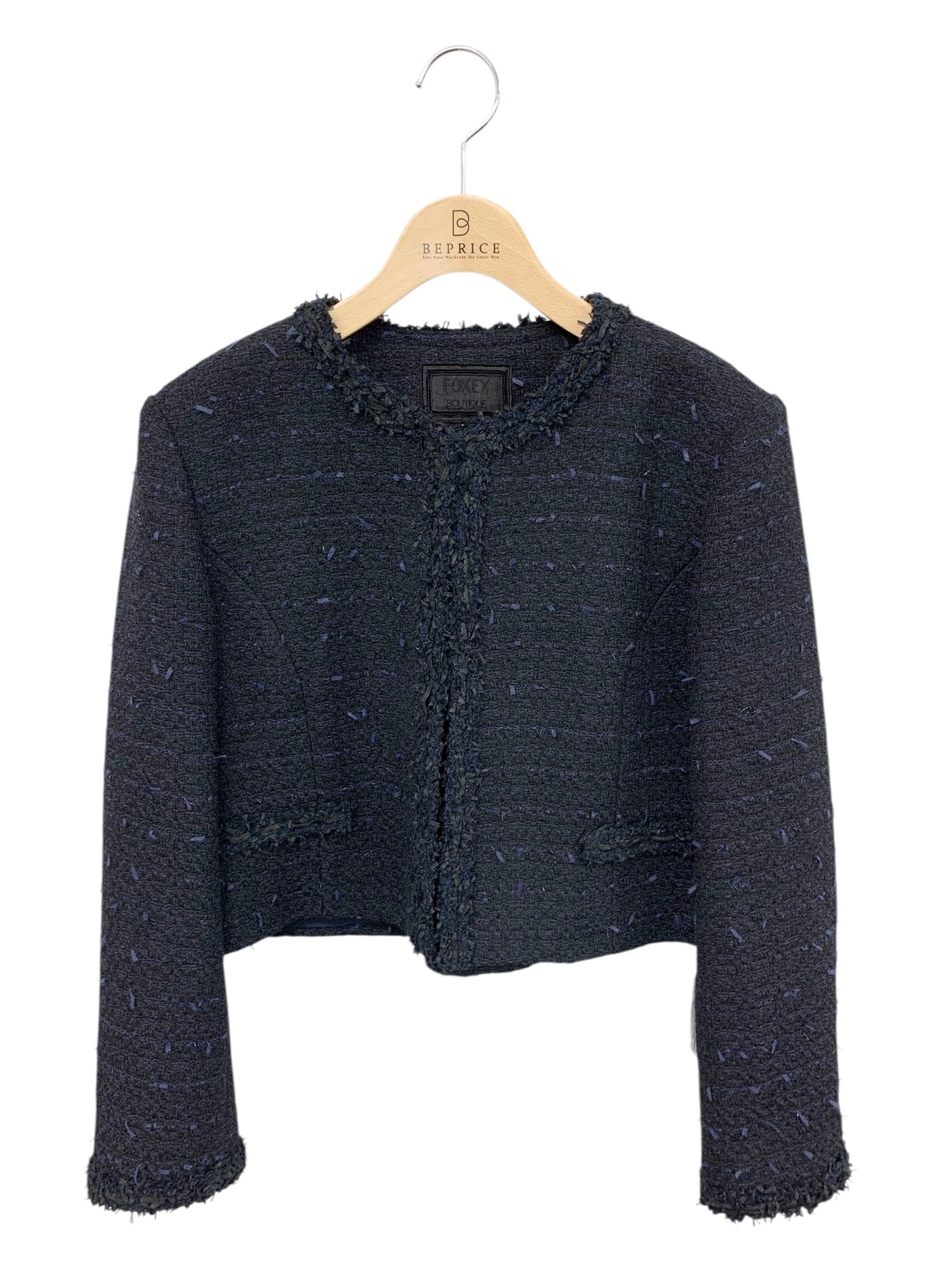 フォクシーブティック Jacket Eclat 44331 ジャケット 42 ネイビー ITR0ITAWNCB0