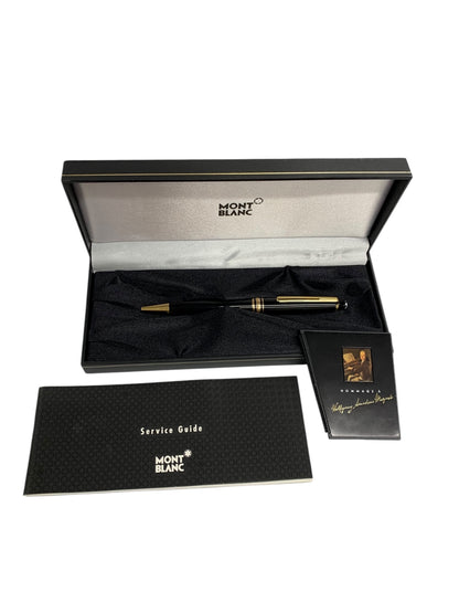 モンブラン マイスターシュテュック ゴールドコーティング クラシック ボールペン MB132453 ブラック IT8U5OBW7JXY