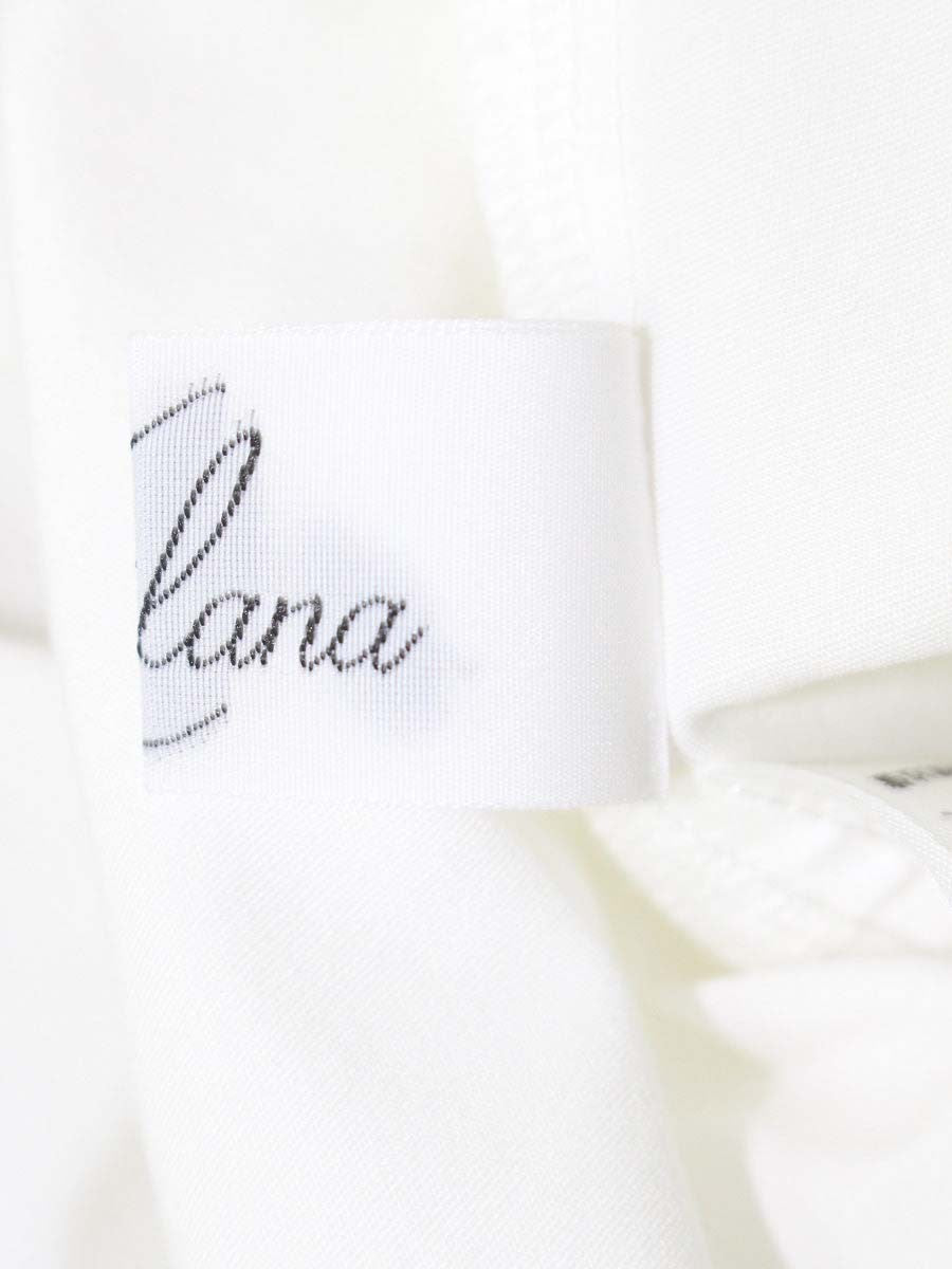 マーロンエノンフィ ブラウス F ホワイト フリル IT2KZB52UHYA