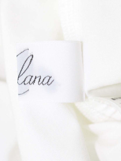 マーロンエノンフィ ブラウス F ホワイト フリル IT2KZB52UHYA