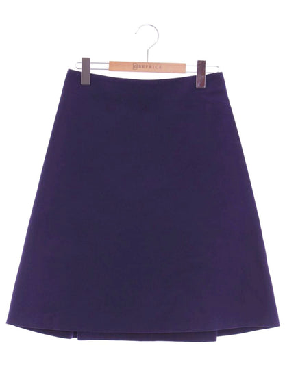 フェラガモ スカート 38 ネイビー タック ITJZYVVNQQFT