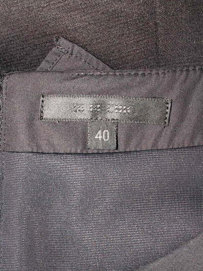 トゥービーシック W5J17-781-09 ワンピース 40 ブラック 袖シフォン 切替 IT1DNEF3GDIC