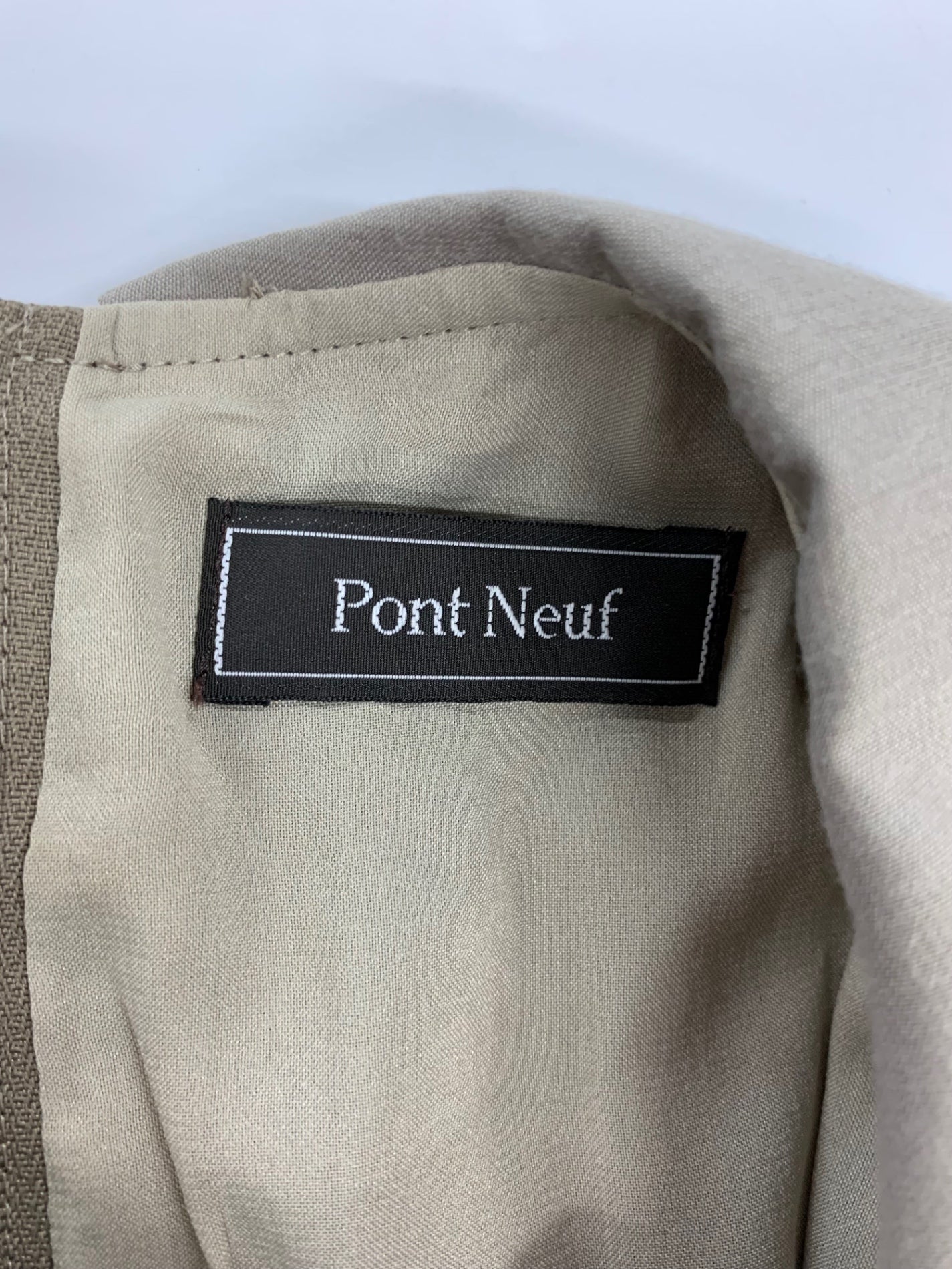 ポンヌフ BA1063 ワンピース 1 カーキグリーン 衿付き 袖フリル ITJ7IC9JW8TE