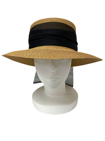 フォクシー ストローハット ベージュ キャペリン カペリン カプリーヌ ITIZLEDU1RUY