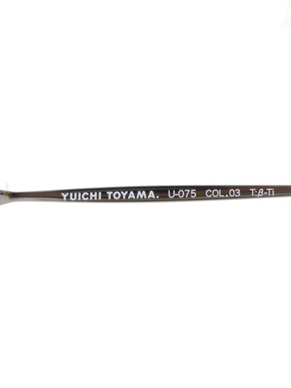 ユウイチトヤマ danny U-075 メガネ シルバー（COL.03 ） メタルフレーム ハーフリム オーバル ITBL67L3W5B4 【SALE】