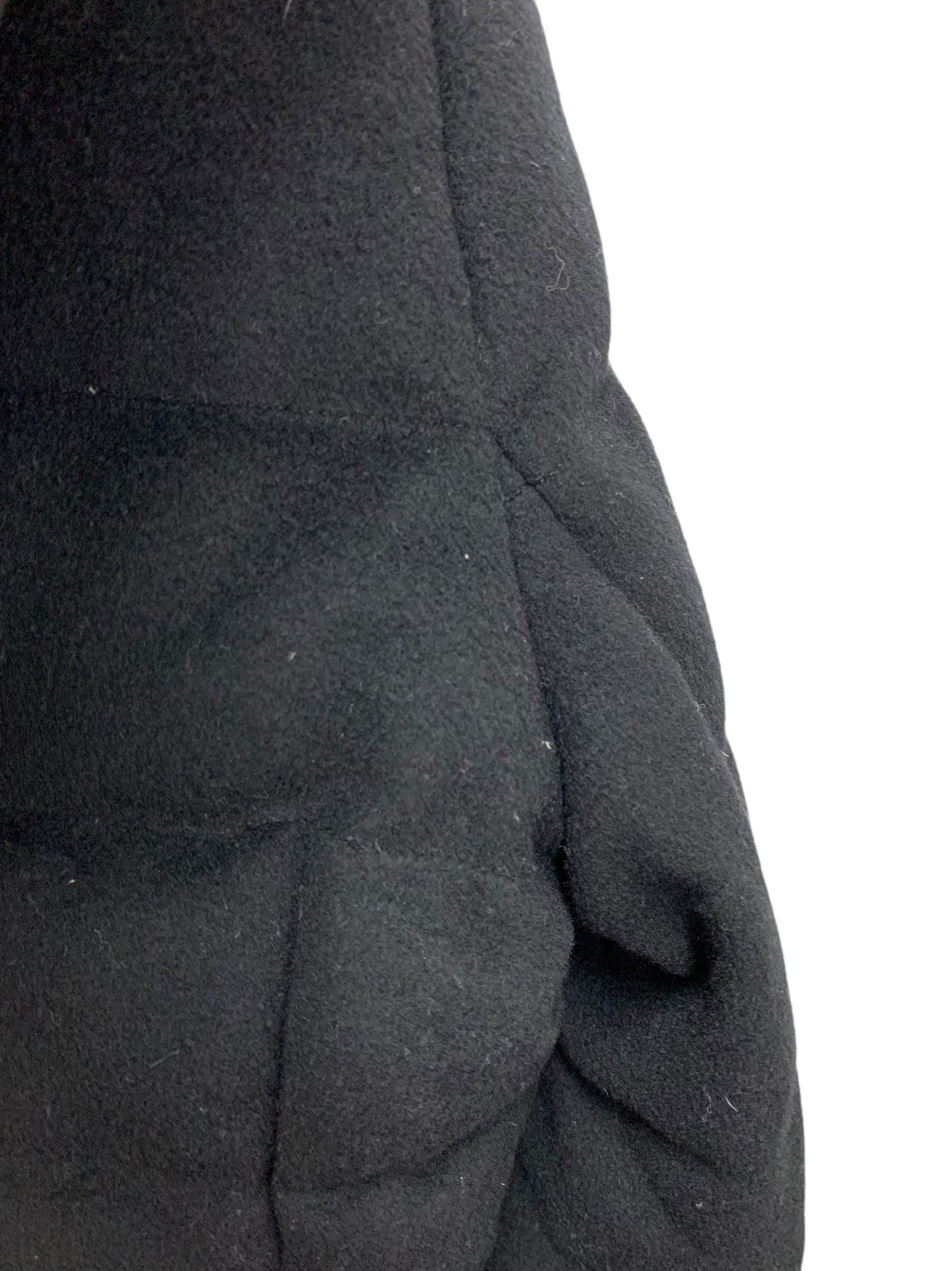 ルネ 6738740 ダウンジャケット 38 ブラック フード フォックスファー ウール IT75AHEYPK22