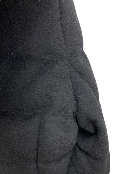 ルネ 6738740 ダウンジャケット 38 ブラック フード フォックスファー ウール IT75AHEYPK22