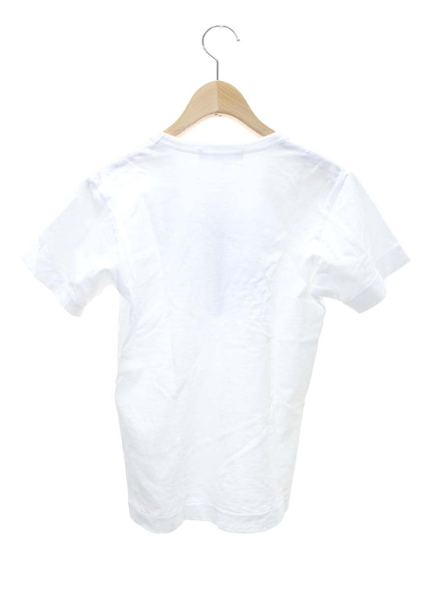 プレイコムデギャルソン AZ-T087 Tシャツ S ホワイト ハートモチーフ IT61PHQQ6BJQ