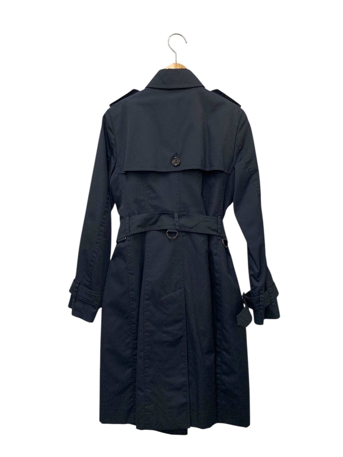 バーバリーロンドン B1A05-320-28 トレンチコート 38 ブラック ノバチェック IT2O6O20BM5Y