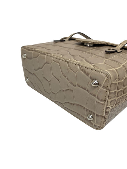 フォクシー ガトーショコラ バニティバッグ ベージュ レザー クロコ型押し 2way IT6M18WTCJDW