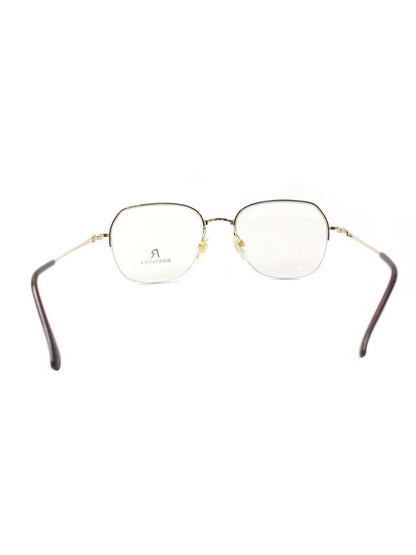 ローデンストック R2343 メガネ ゴールド メタルフレーム ハーフリム スクエア ITO11O4Z07XG