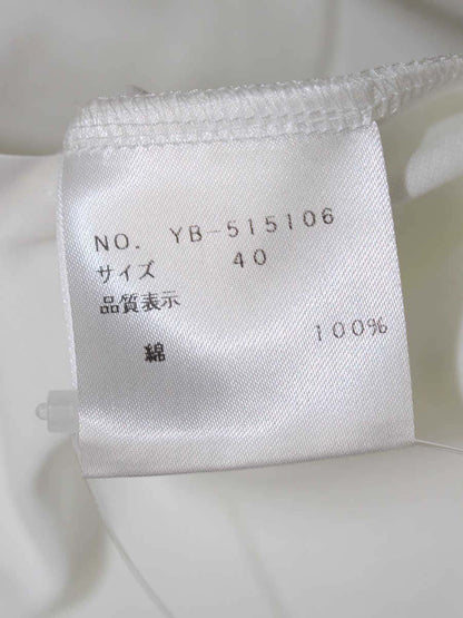 エムズグレイシー 515106 トップス 40 ホワイト リボン 刺繍 IT8IK6U1VHCG