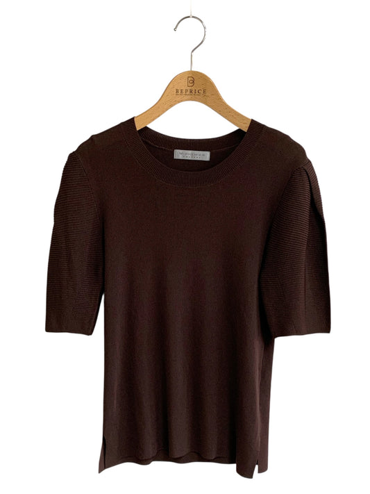 エムプルミエクチュール ニット F728-008 38 ブラウン ITOMJNQ3NRFY