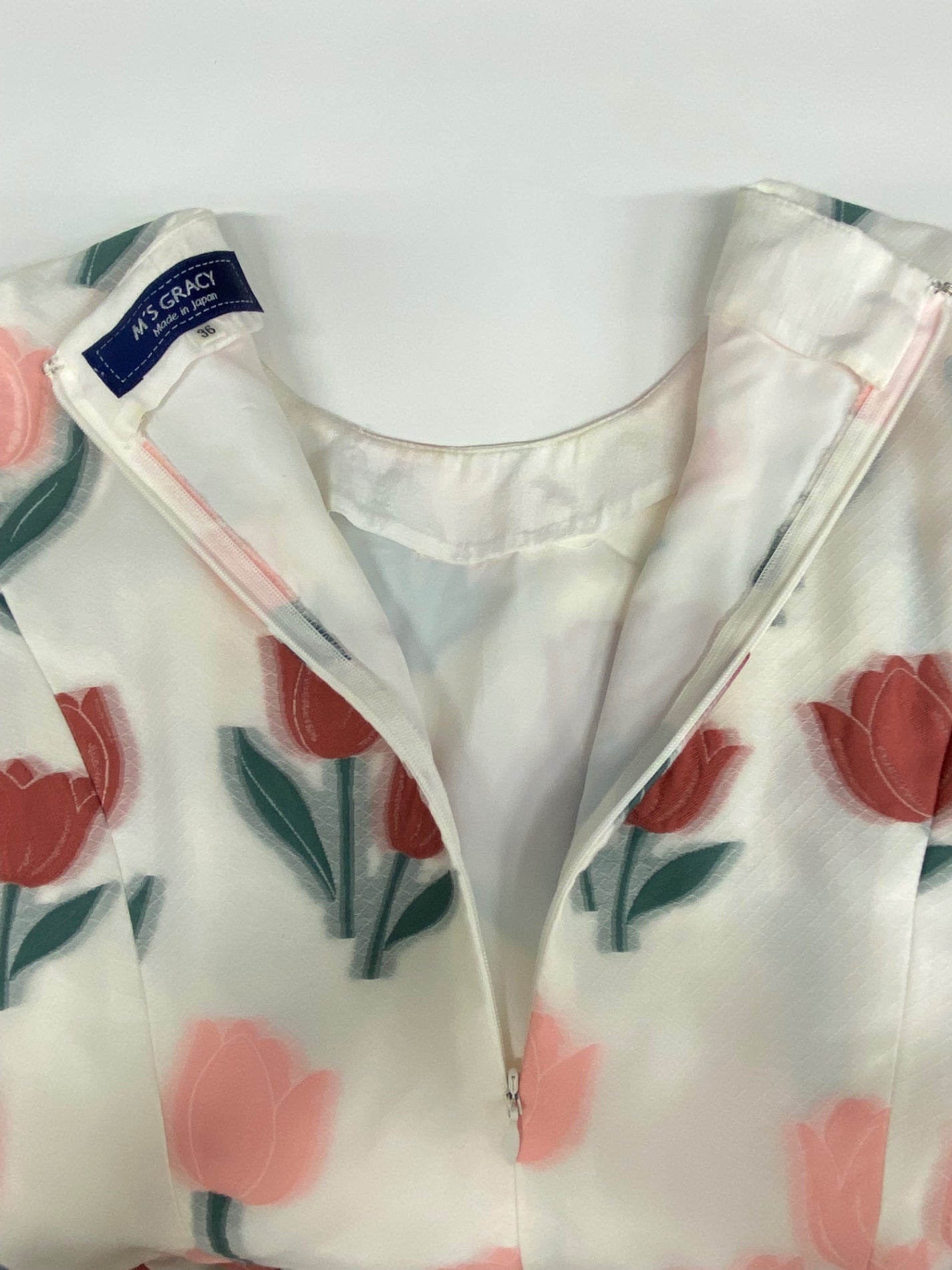 エムズグレイシー Tulip Dress 911126 ワンピース 36 ホワイト IT83Q98FGM9C