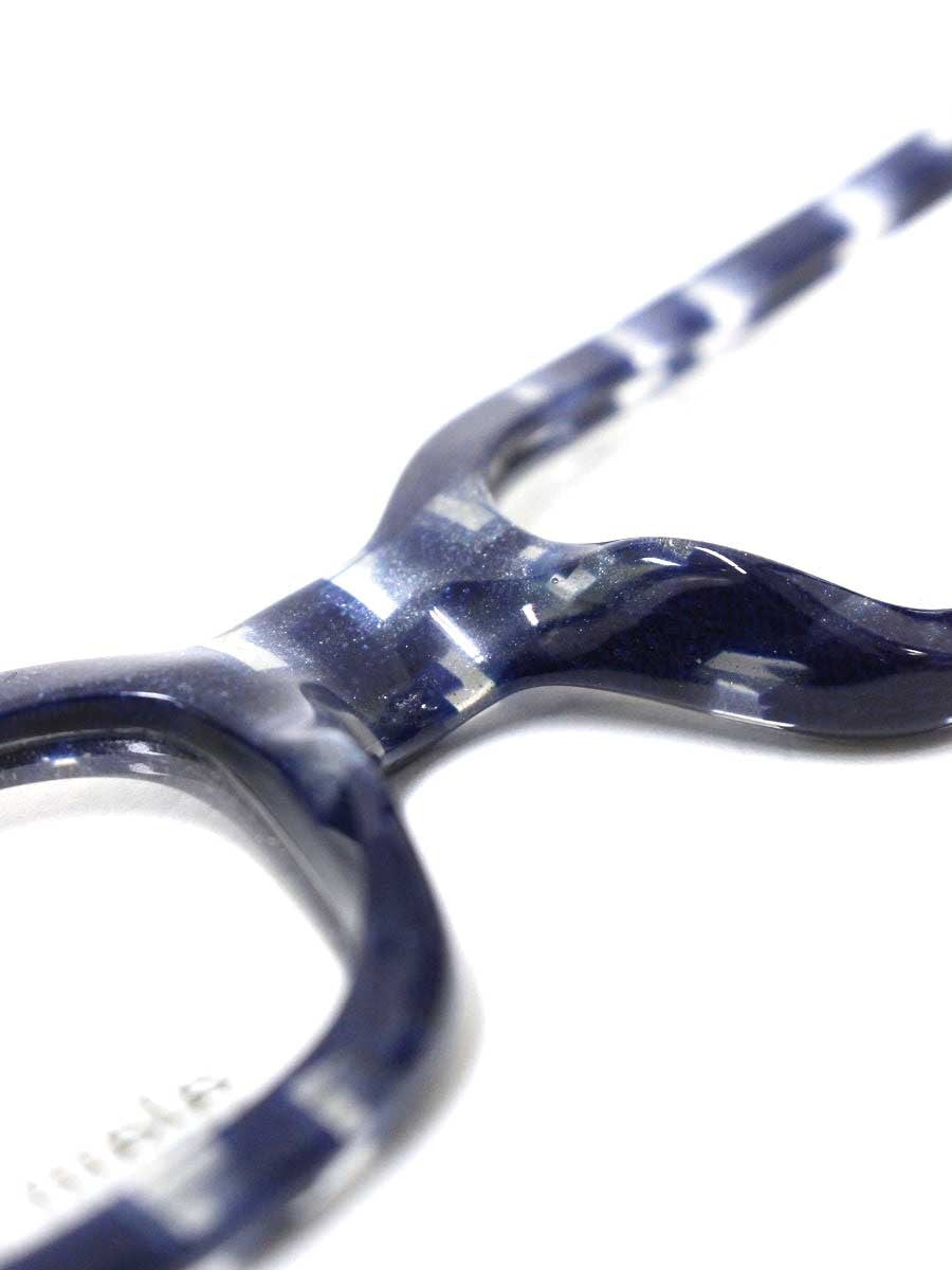 アランミクリ 1729 メガネ ブルー セルフレーム フルリム スクエア COL