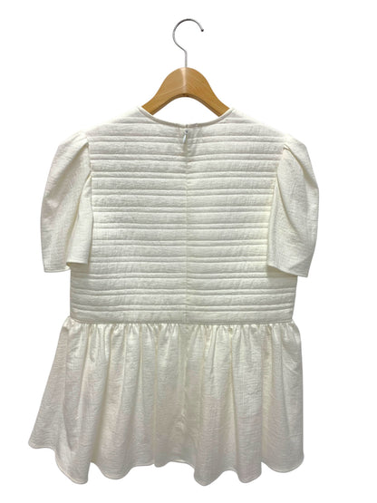 ボーダーズアットバルコニー BD2111P トップス 36 ホワイト ロゴワッペン ITZN3CNMRD5S