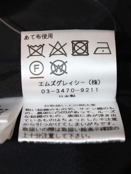 エムズグレイシー 011503 ワンピース 38 ブラック カメリアモチーフ IT538EAE60FU