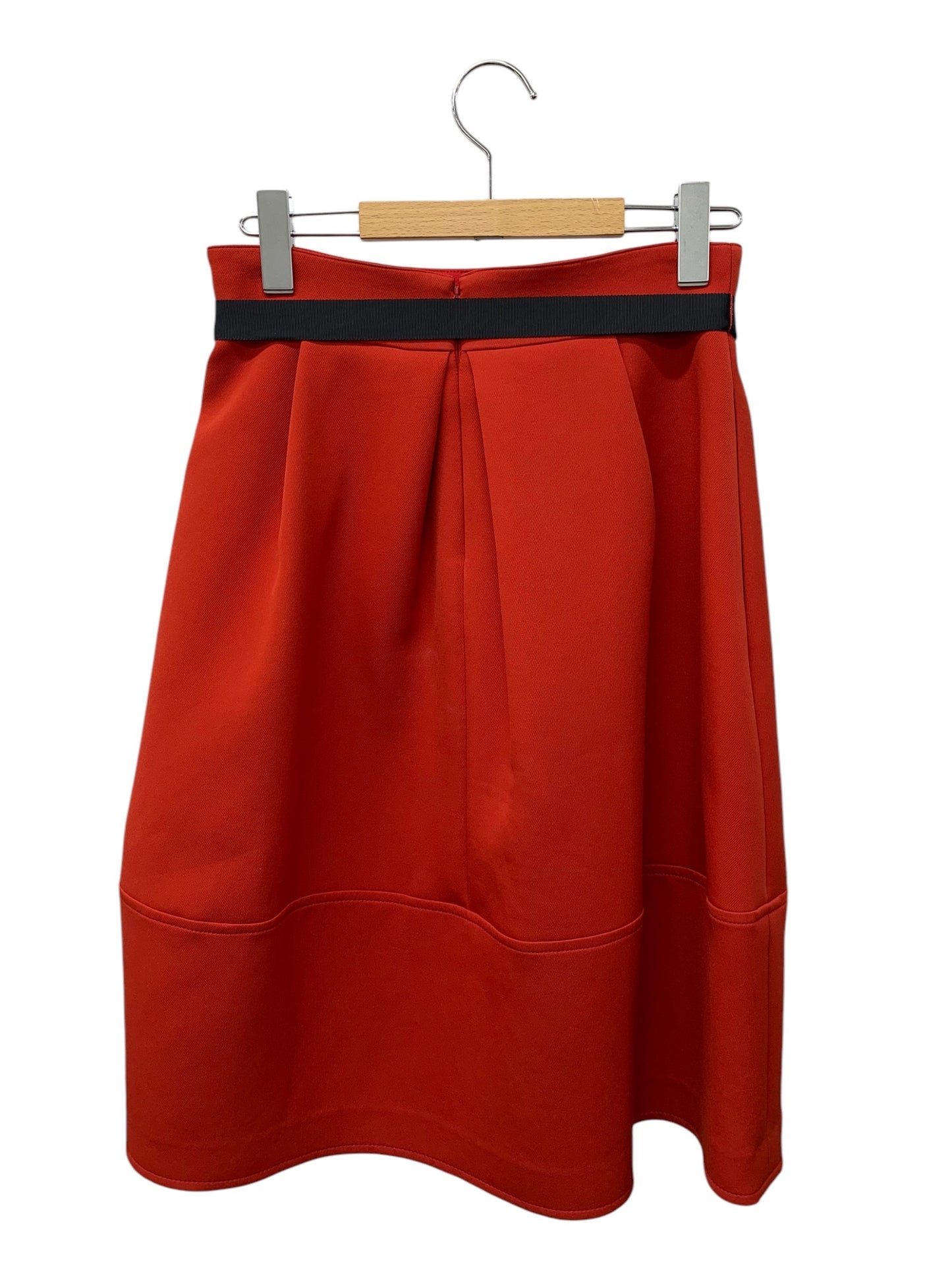 エムズグレイシー Cocoon Line Skirt 917507 スカート 38 レッド ITSJ7ZP142TI