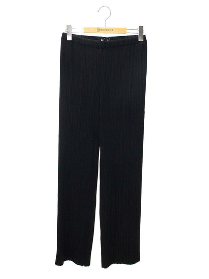 イッセイミヤケ IM71-FF918 パンツ M ブラック プリーツ ITF5KGTKVXAF